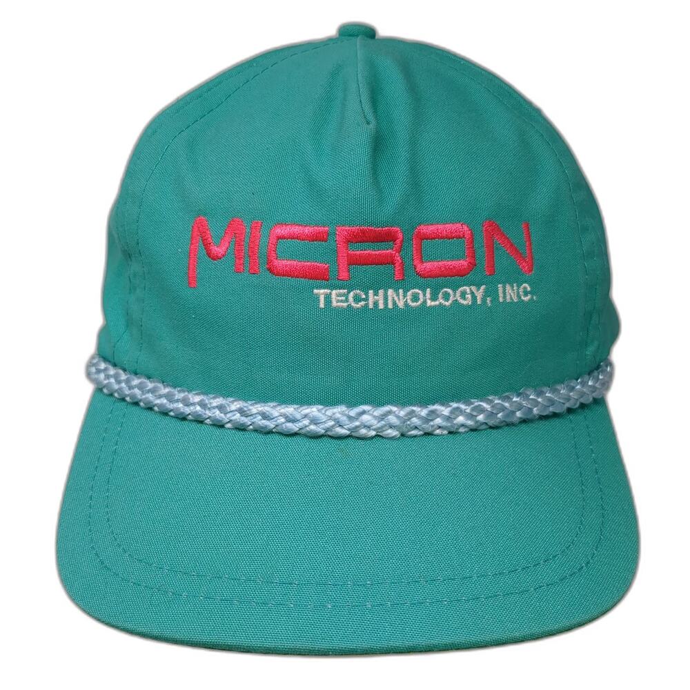 Sportcap Trucker Blue OS Micron Technology Hat Strapback Rope Corporate Vintage